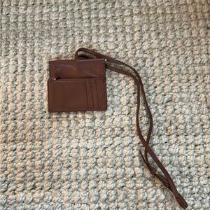 Gabriela Hearst Minimal Brown Leather Crossbody Bag